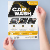 Autowasserette - (Sjabloon) Flyer (Hand)