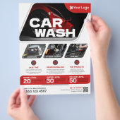 Autowasserette - (Sjabloon) Flyer (Hand)