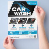 Autowasserette - (Sjabloon) Flyer (Hand)