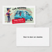 Autowasserette voor de deur | grappig visitekaartje (Voorkant / Achterkant)