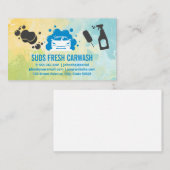 Autowasserij | Auto Diensten | Schoonmaakmiddelen Visitekaartje (Voorkant / Achterkant)