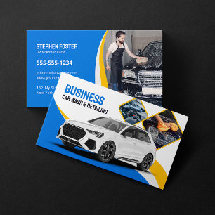 Autowasserij Autodetailing Schoonmaak Automotive B Visitekaartje