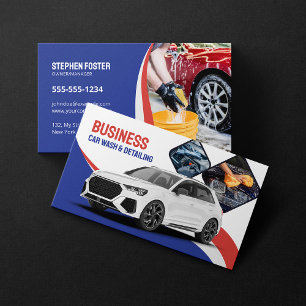 Autowasserij Autodetailing Schoonmaak Automotive B Visitekaartje