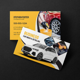 Autowasserij Autodetailing Schoonmaak Automotive G Visitekaartje