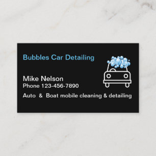 Autowasserij en -detailing visitekaartje