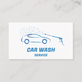 Autowasserijservice Drukreiniging Autodetailing Visitekaartje
