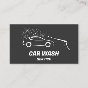 Autowasserijservice Drukreiniging Autodetailing Visitekaartje