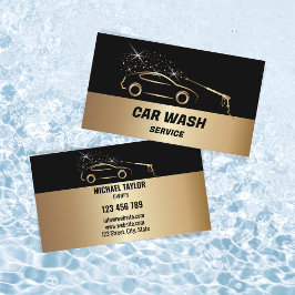 Autowasserijservice Drukreiniging Autodetailing Visitekaartje