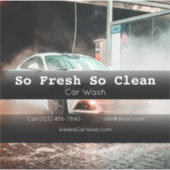 Autowassers Sticker (Voorkant)