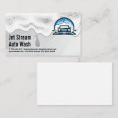 Autowasservices | zeepschuim visitekaartje (Voorkant / Achterkant)
