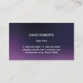 Autowassing met automatische informatie over Paars Visitekaartje (Achterkant)