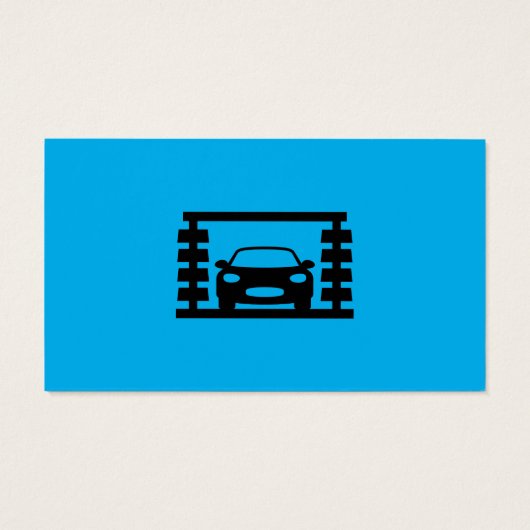 Autowasstraat reinigingsdienst visitekaartje (Achterkant)