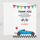 Autowederzijdse Kinderverjaardagsfeest Bedankt Jon (Voorkant / Achterkant)