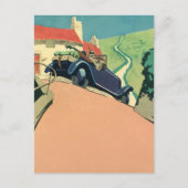  autowegvervoer met converteerbare motor in het la briefkaart (Voorkant)