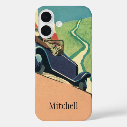 autowegvervoer met converteerbare motor in het la Case-Mate iPhone case (Achterkant)