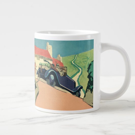 autowegvervoer met converteerbare motor in het la grote koffiekop (Rechts)