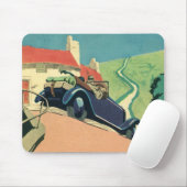 autowegvervoer met converteerbare motor in het la muismat (Met muis)