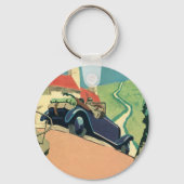  autowegvervoer met converteerbare motor in het la sleutelhanger (Voorkant)