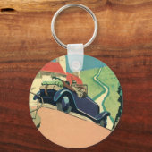  autowegvervoer met converteerbare motor in het la sleutelhanger (Voorkant)