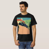  autowegvervoer met converteerbare motor in het la t-shirt (Voorkant volledig)