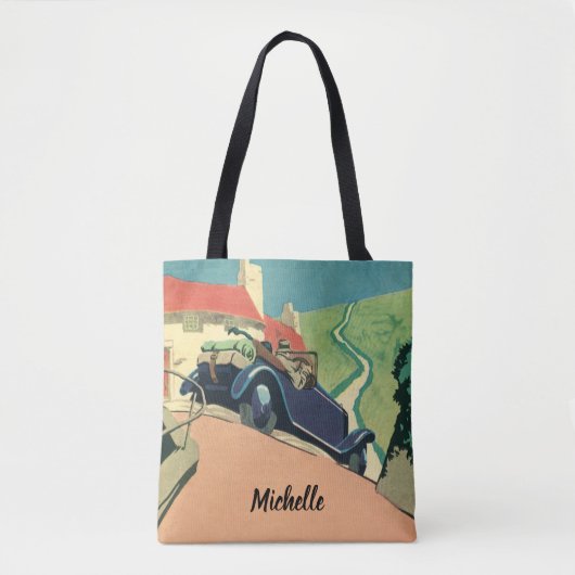  autowegvervoer met converteerbare motor in het la tote bag (Voorkant)
