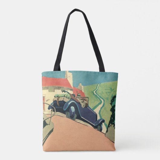  autowegvervoer met converteerbare motor in het la tote bag (Achterkant)