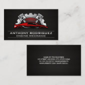 Autowerkplaats monteur | Rood sportief exotisch au Visitekaartje (Voorkant / Achterkant)