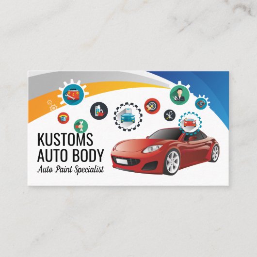 Autowerkplaatsen | Automonteur Visitekaartje (Voorkant)