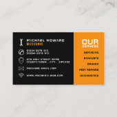 Autowiel, Automonteur & Reparaties Visitekaartje (Achterkant)