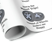 Autowiel Automotive Tyre Technician Verjaardag Cadeaupapier (Rol Hoek)