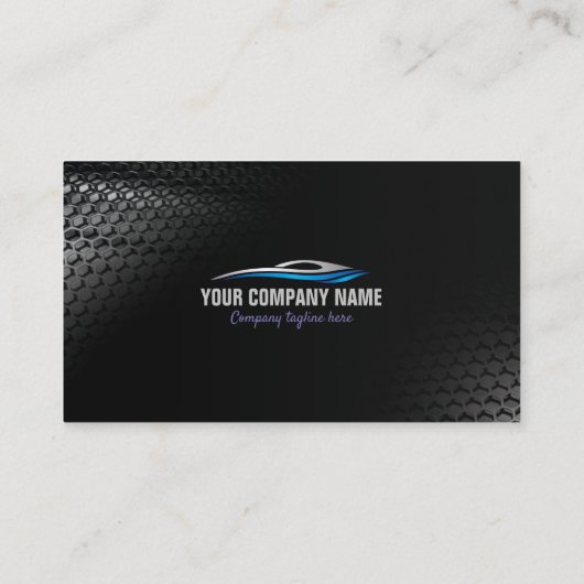 Autoworks, automatische reparatie, service en deal visitekaartje (Achterkant)