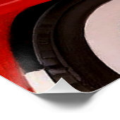  autowrak met pinupmeisje poster (Hoek)