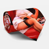  autowrak met pinupmeisje stropdas (Opgerold)