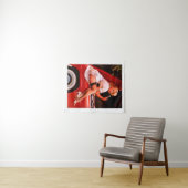  autowrak met pinupmeisje wandkleed (In Situ (horizontaal))