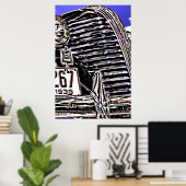 Autowrakken en koplichten poster (Thuiskantoor)