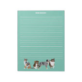 Autralian Shepherds Aussie Honden schrijven papier Notitieblok (Linkerzijde)