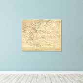 Autriche, Prusse, Confed Germanique, Pologne Canvas Afdruk (Insitu (Houten vloer))