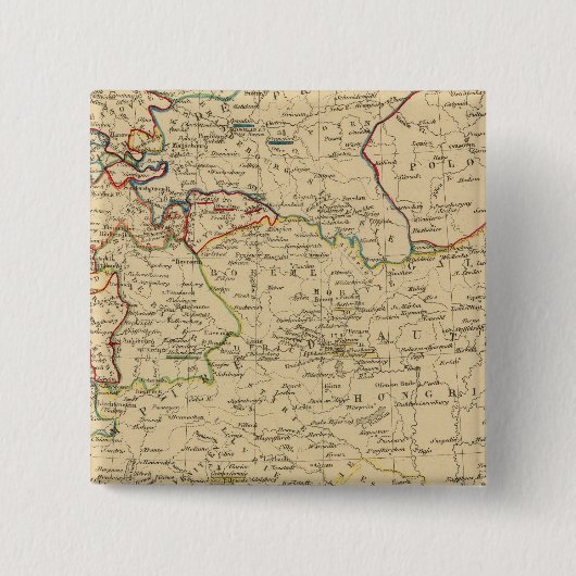 Autriche, Prusse, Confed Germanique, Pologne Vierkante Button 5,1 Cm (Voorkant)