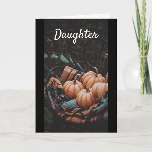 AUTUM *BIRTHDAY WISHES* DAUTHER KAART (Voorkant)