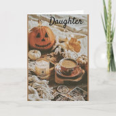 AUTUM *BIRTHDAY WISHES* DAUTHER KAART (Voorkant)