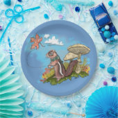 Autum Chipmunk Papieren Bordje (Feest)