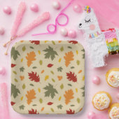 Autum Fall Leaves Papieren Bordje (Feest)