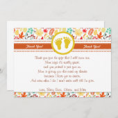 Autum Herfst Baby shower Dank u wel Bedankkaart (Voorkant / Achterkant)