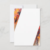 Autum herfst bruiloft artistiek bedankkaart (Achterkant)