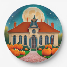 Autum/Herfst Moon Paper Borden Papieren Bordje