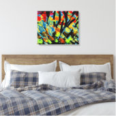 Autum Leaves Snapshot 1/Abstract Acryic Print (Insitu (Slaapkamer))