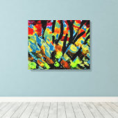 Autum Leaves Snapshot 1/Abstract Acryic Print (Insitu (Houten vloer))