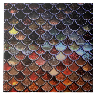 Autum Mermaid Waterverf Scales- Mermaidscales Tegeltje