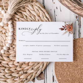 Autum rustieke bloemen, bruiloft antwoord Voedsel 