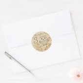 Autum Uil 3 maanden Sticker (Envelop)